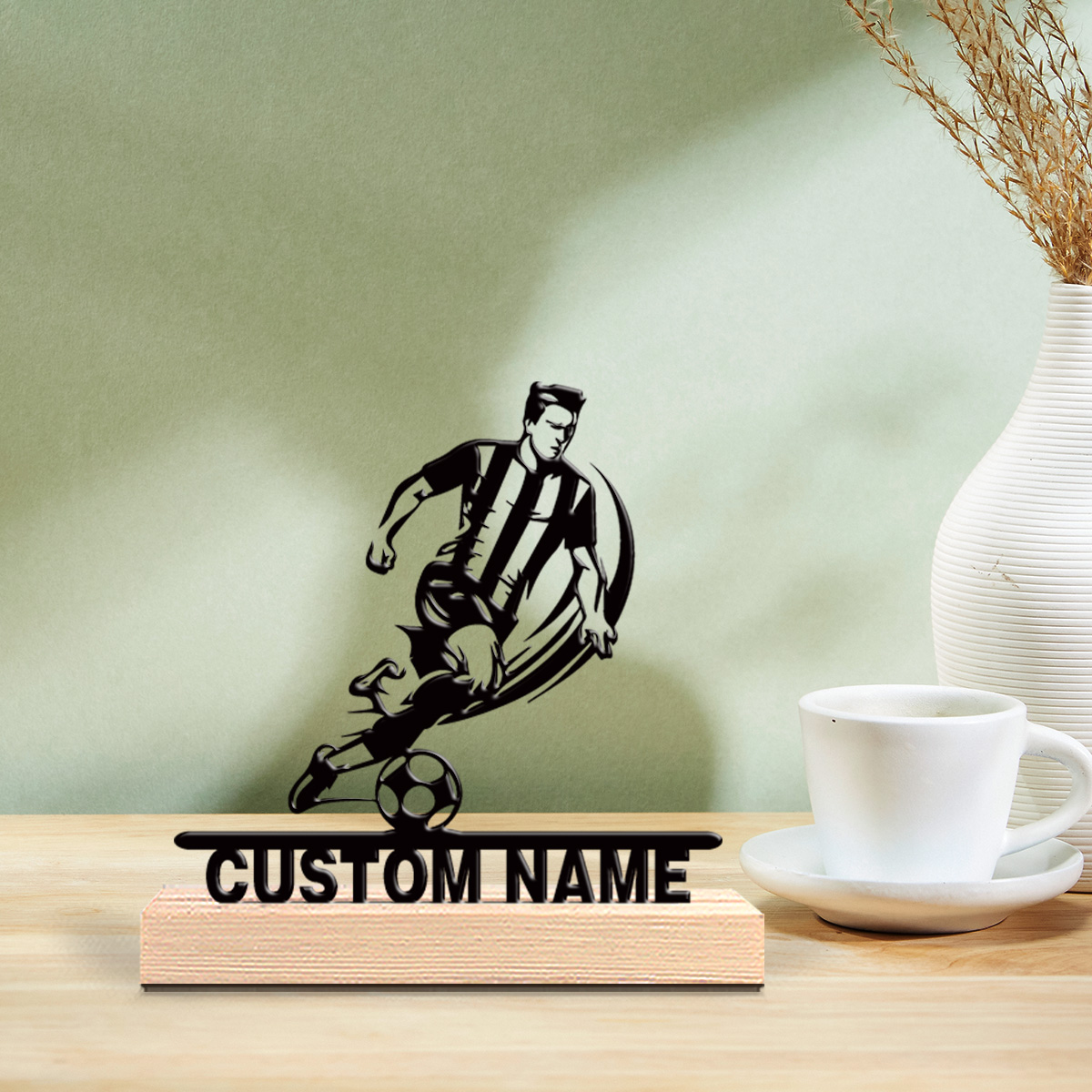 Halloween Party Supplies - 1pc Personalized Custom Football Player Metal