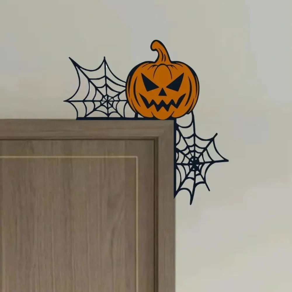 Spider Web Halloween Decoration - CIFBUY Halloween Door Corner Metal Wall