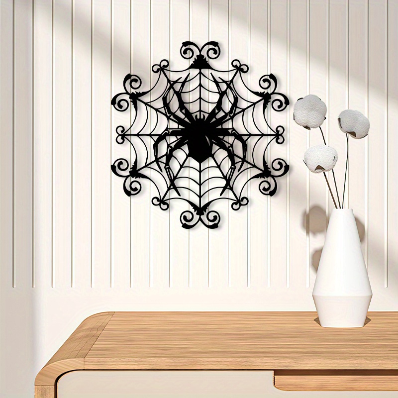1Vintage Spider Web Metal Wall - Spider Web Halloween Decoration ulasan dan harga