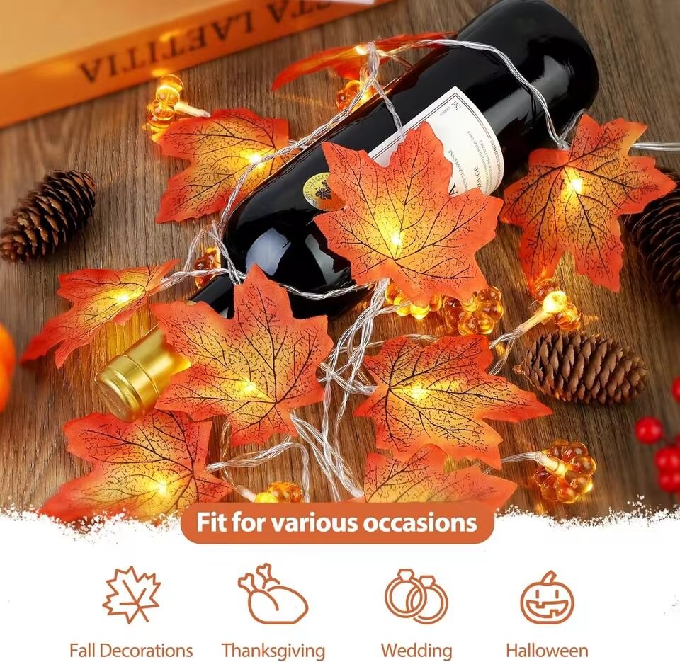 59in/118in Halloween Pumpkin M - Halloween Led String Lights Orange ulasan dan harga