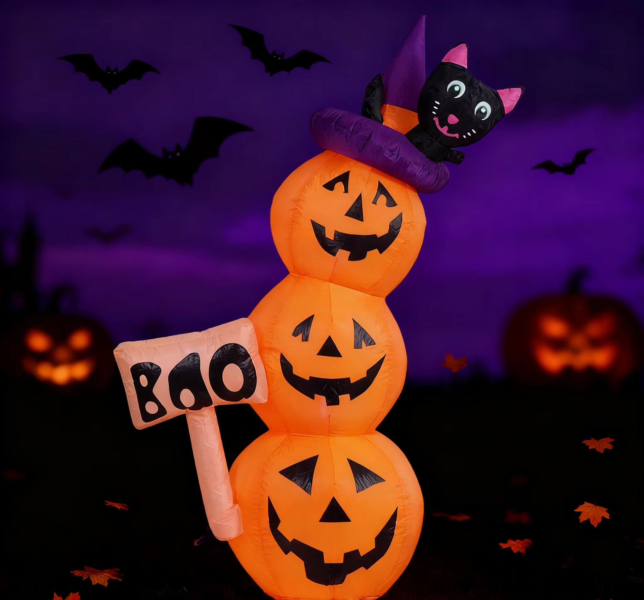 5.2ft / 1.6m Halloween Inflata - Halloween Pumpkin Decor Led ulasan dan harga