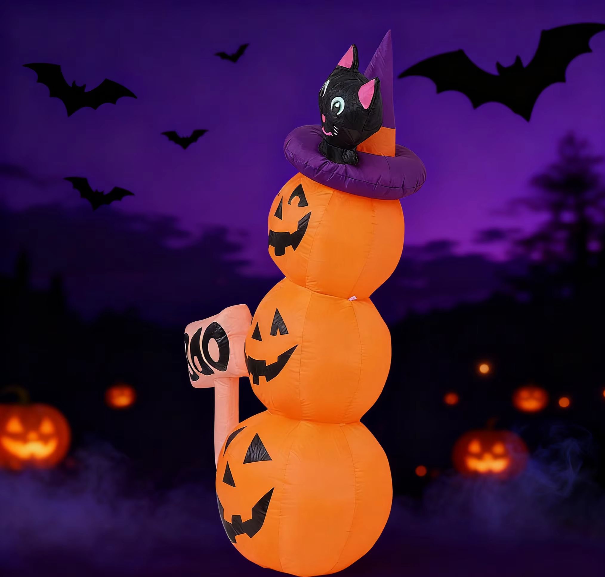 5.2ft / 1.6m Halloween Inflata - Halloween Pumpkin Decor Led ulasan dan harga
