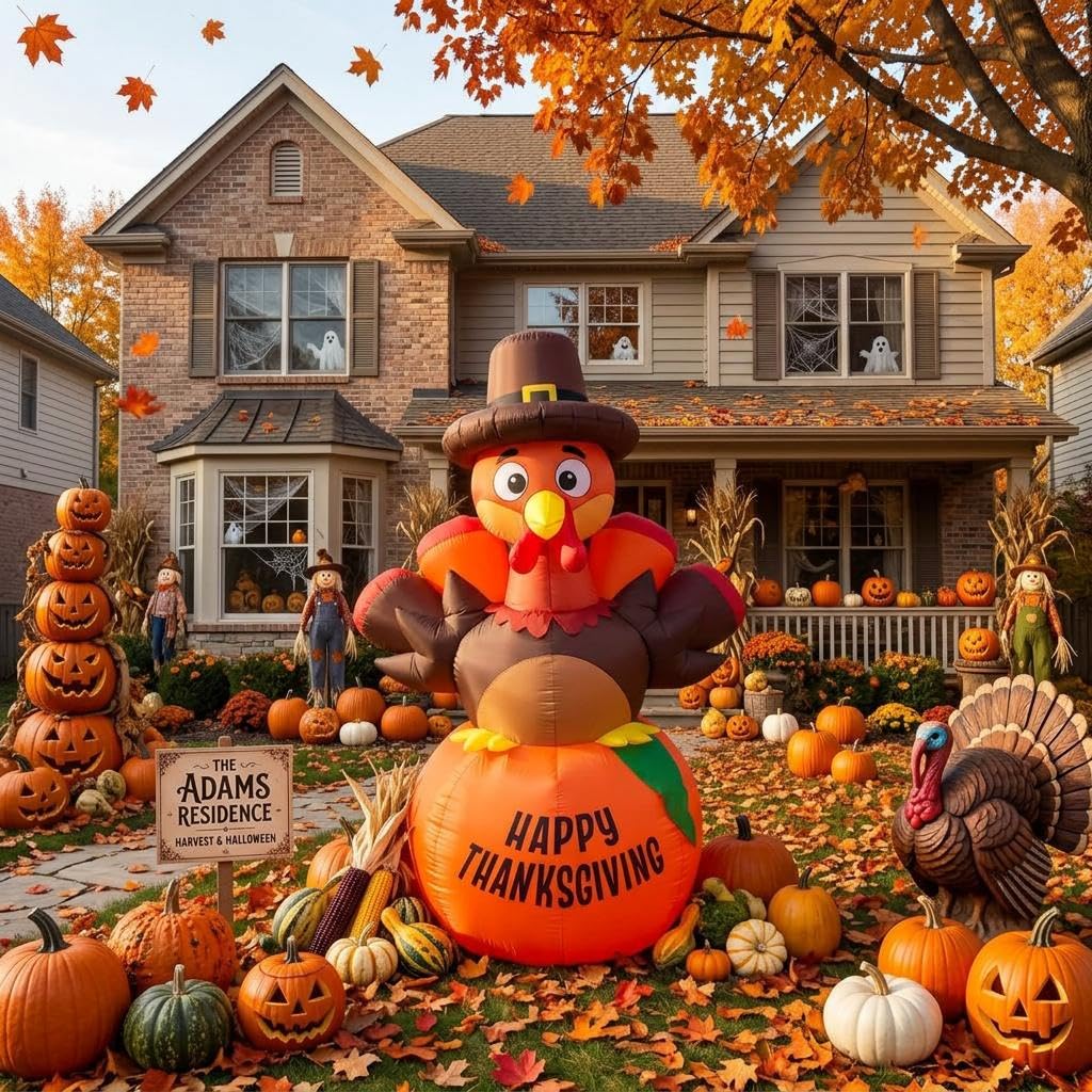 6 FT Halloween Inflatable Pump - Halloween Pumpkin Decor Led ulasan dan harga