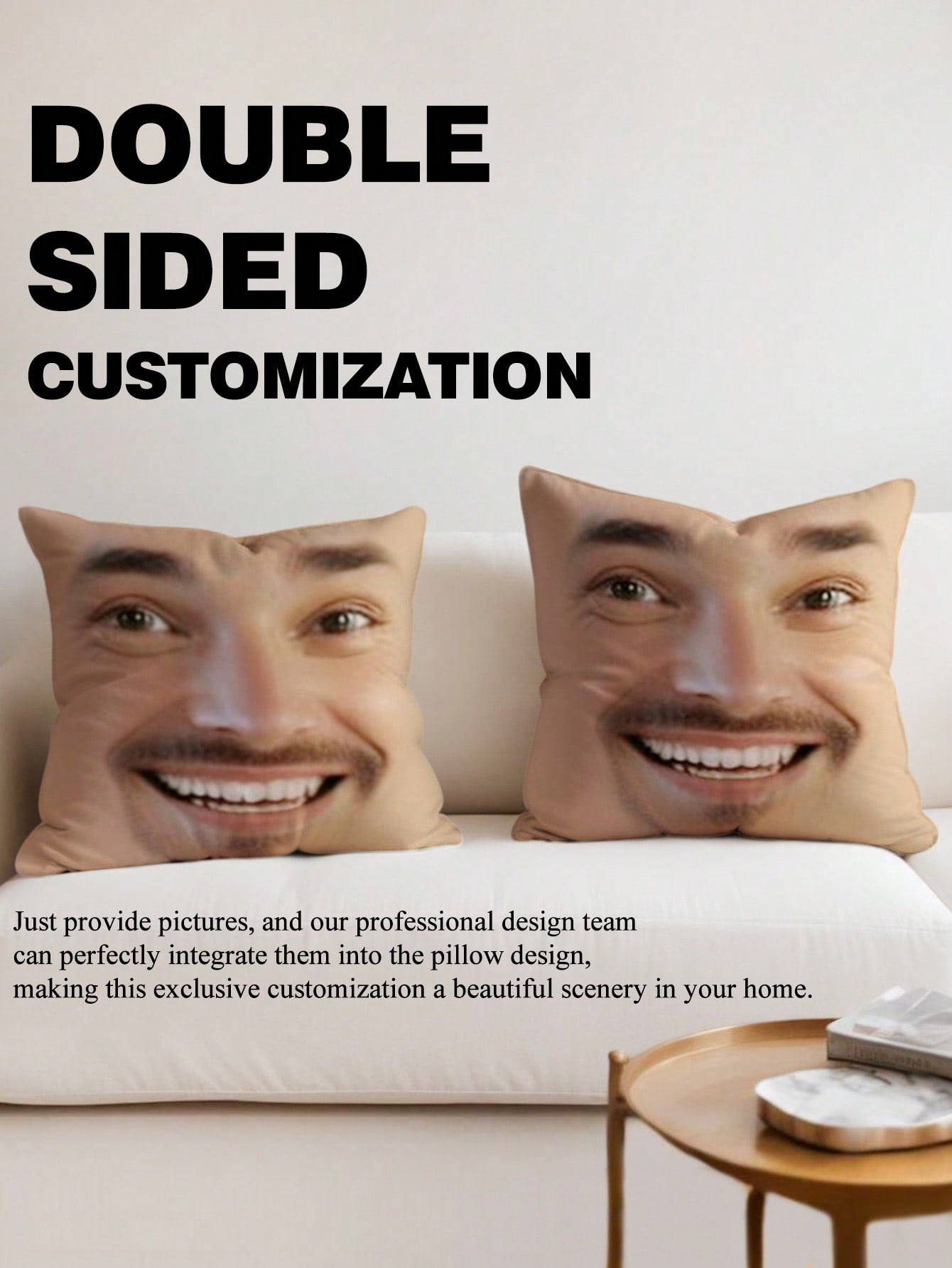 1pc Custom Face Square Pillow  - Halloween Party Supplies ulasan dan harga