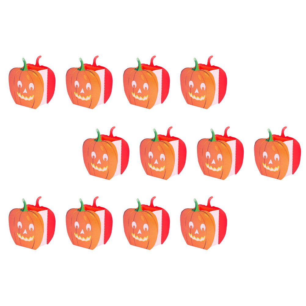 12Pcs Pumpkin Bags Hollow Out  - Pumpkin Lantern Halloween ulasan dan harga