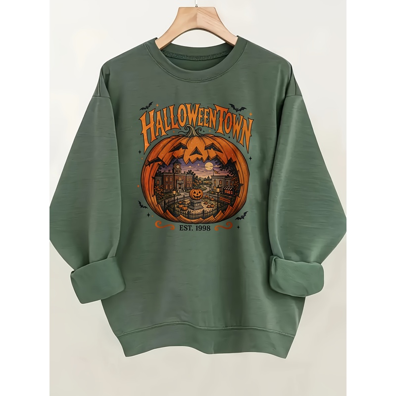Summer Halloween Town Printed  - Pumpkin Lantern Halloween ulasan dan harga