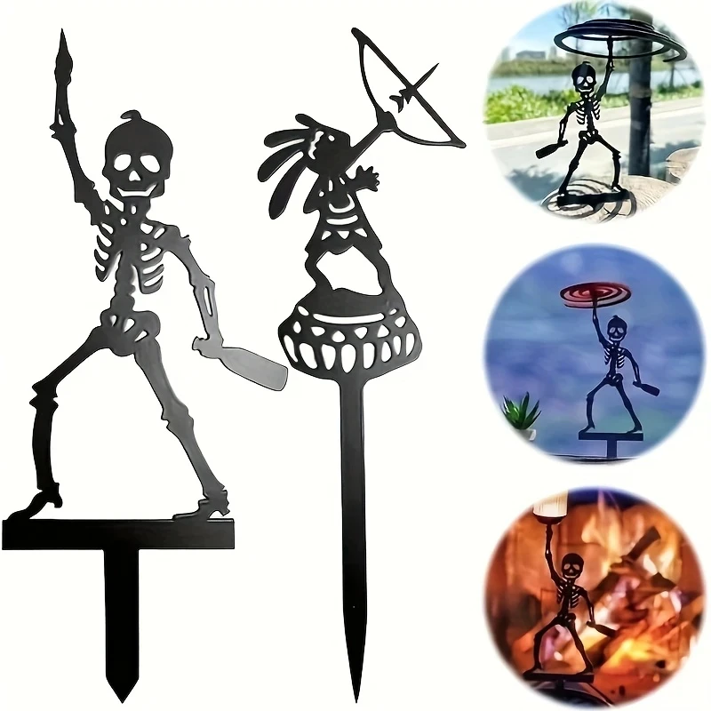 [Metal Archery Stand] Portable - Halloween Skeleton Decoration ulasan dan harga