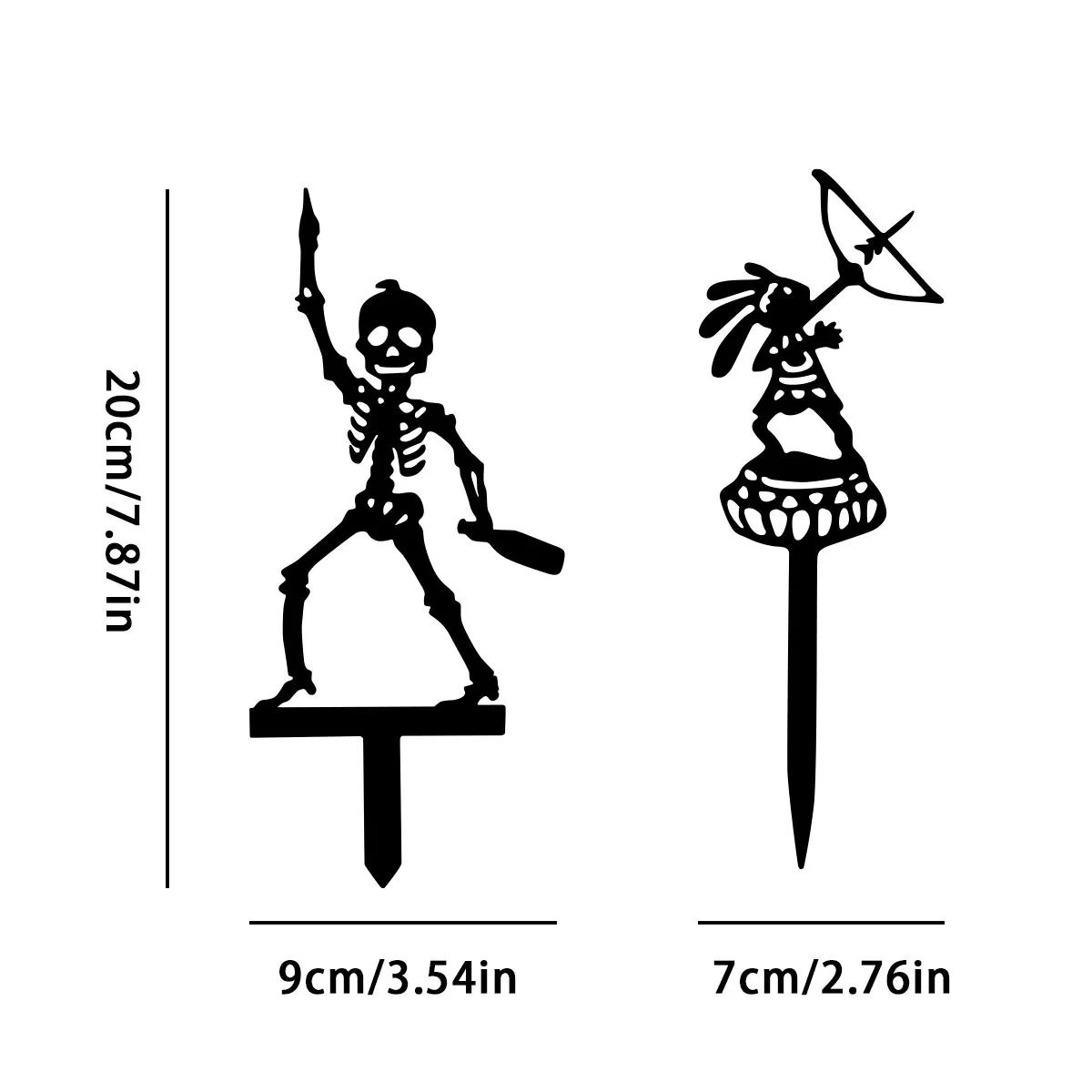[Metal Archery Stand] Portable - Halloween Skeleton Decoration ulasan dan harga