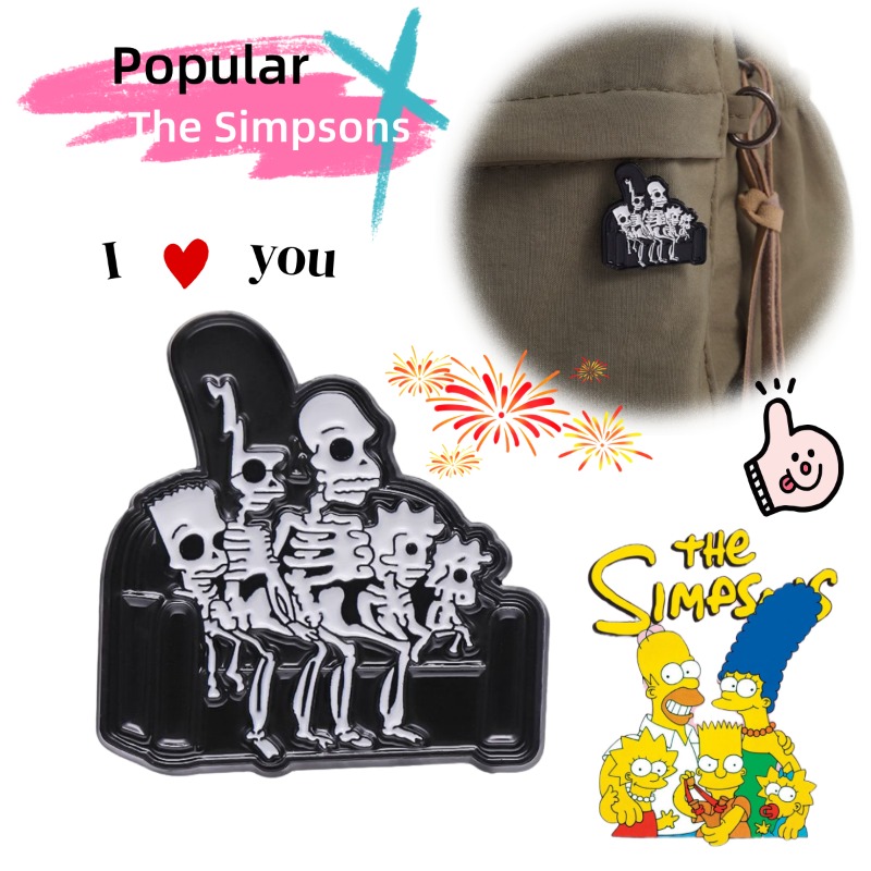 New Cartoon Anime Figure Brooc - Halloween Skeleton Decoration ulasan dan harga