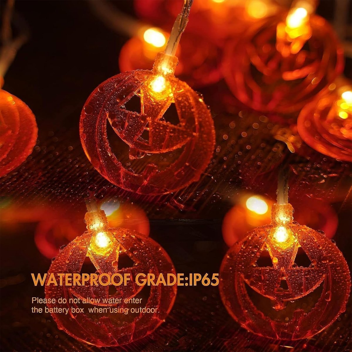 1pc 20LED Orange Flat Hollow H - Halloween Led String Lights Orange ulasan dan harga