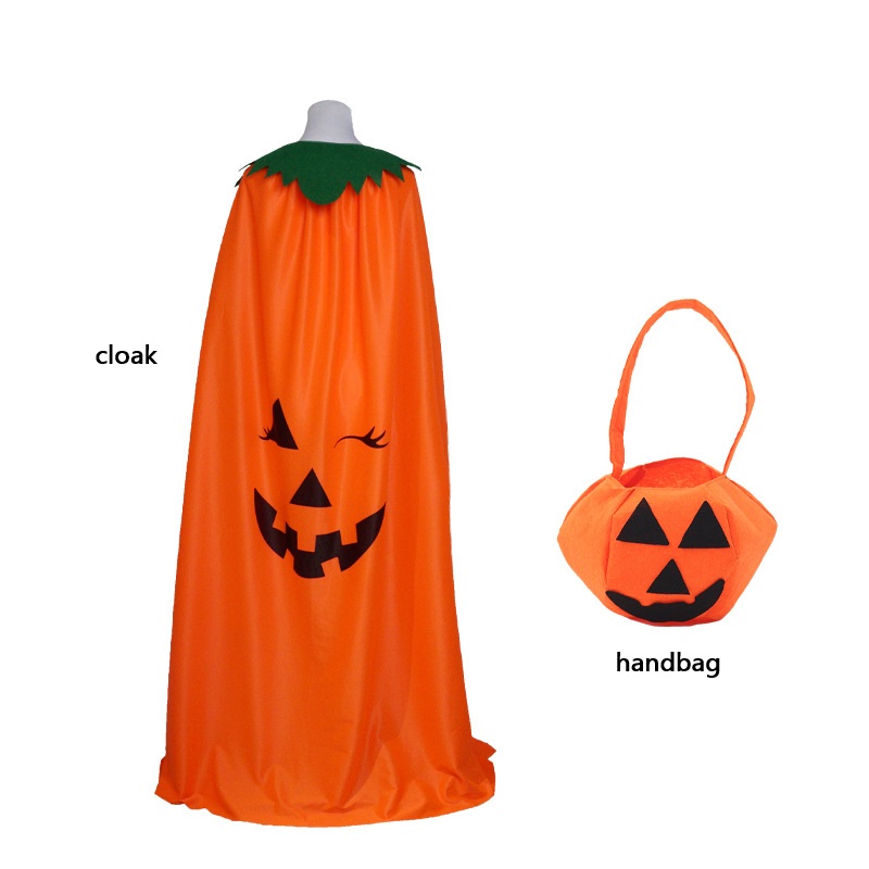 Halloween Pumpkin Costume Cape - Pumpkin Lantern Halloween ulasan dan harga