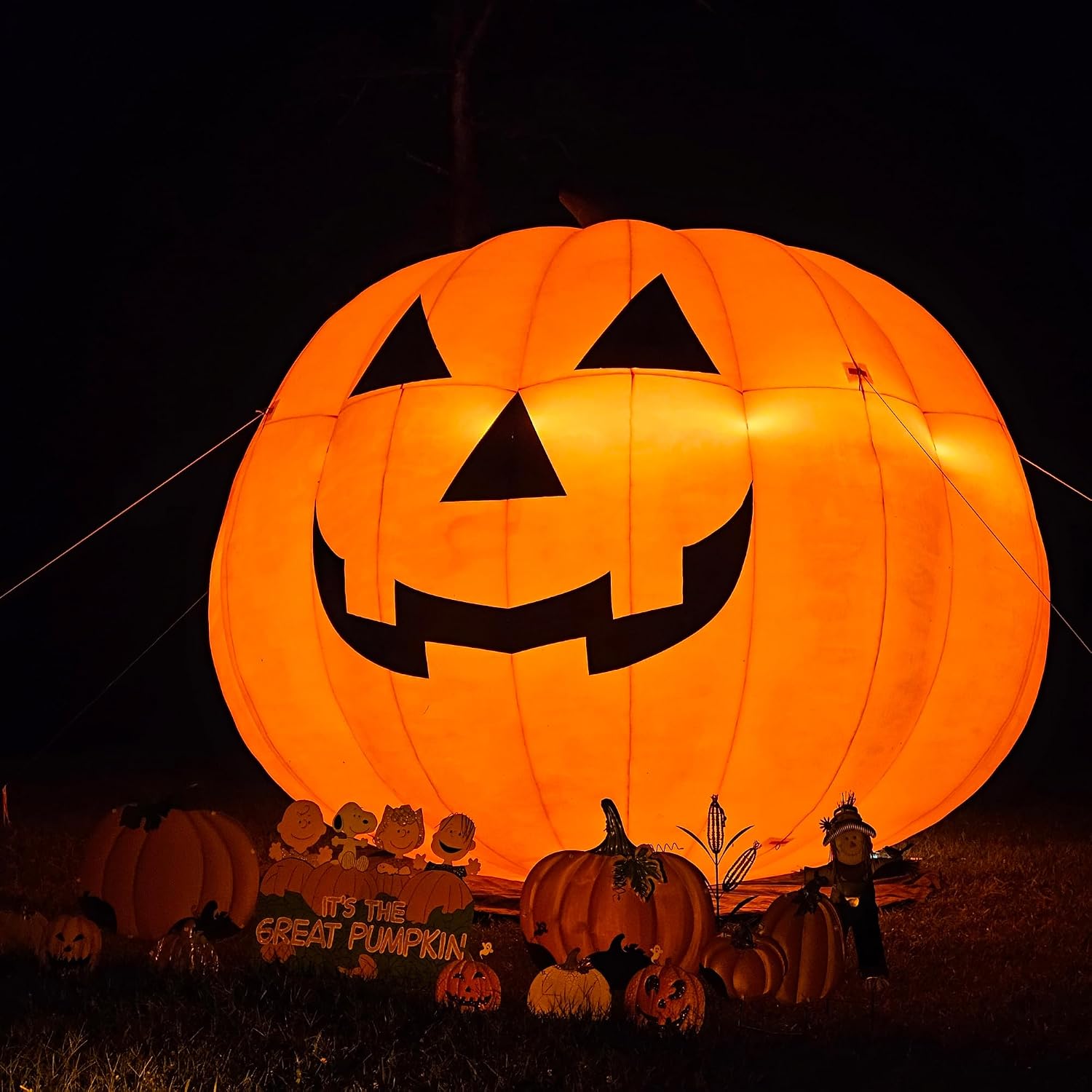 Giant 10Ft Halloween Inflatabl - Halloween Pumpkin Decor Led ulasan dan harga