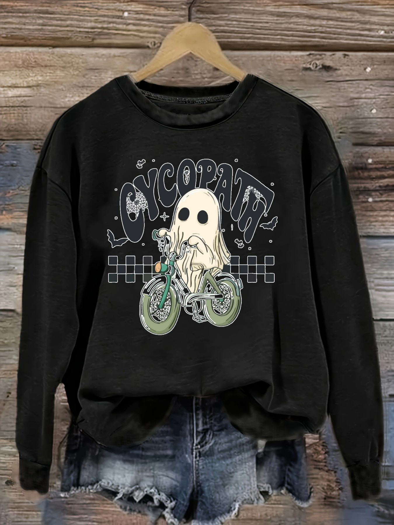 Women's Casual Long Sleeve Cre - Halloween Costume Adult ulasan dan harga