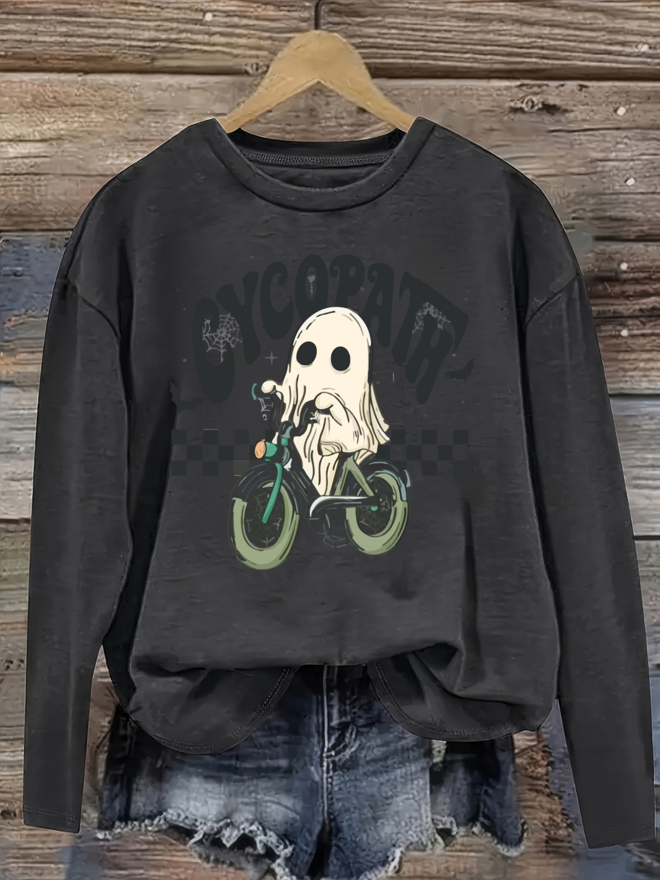Women's Casual Long Sleeve Cre - Halloween Costume Adult ulasan dan harga