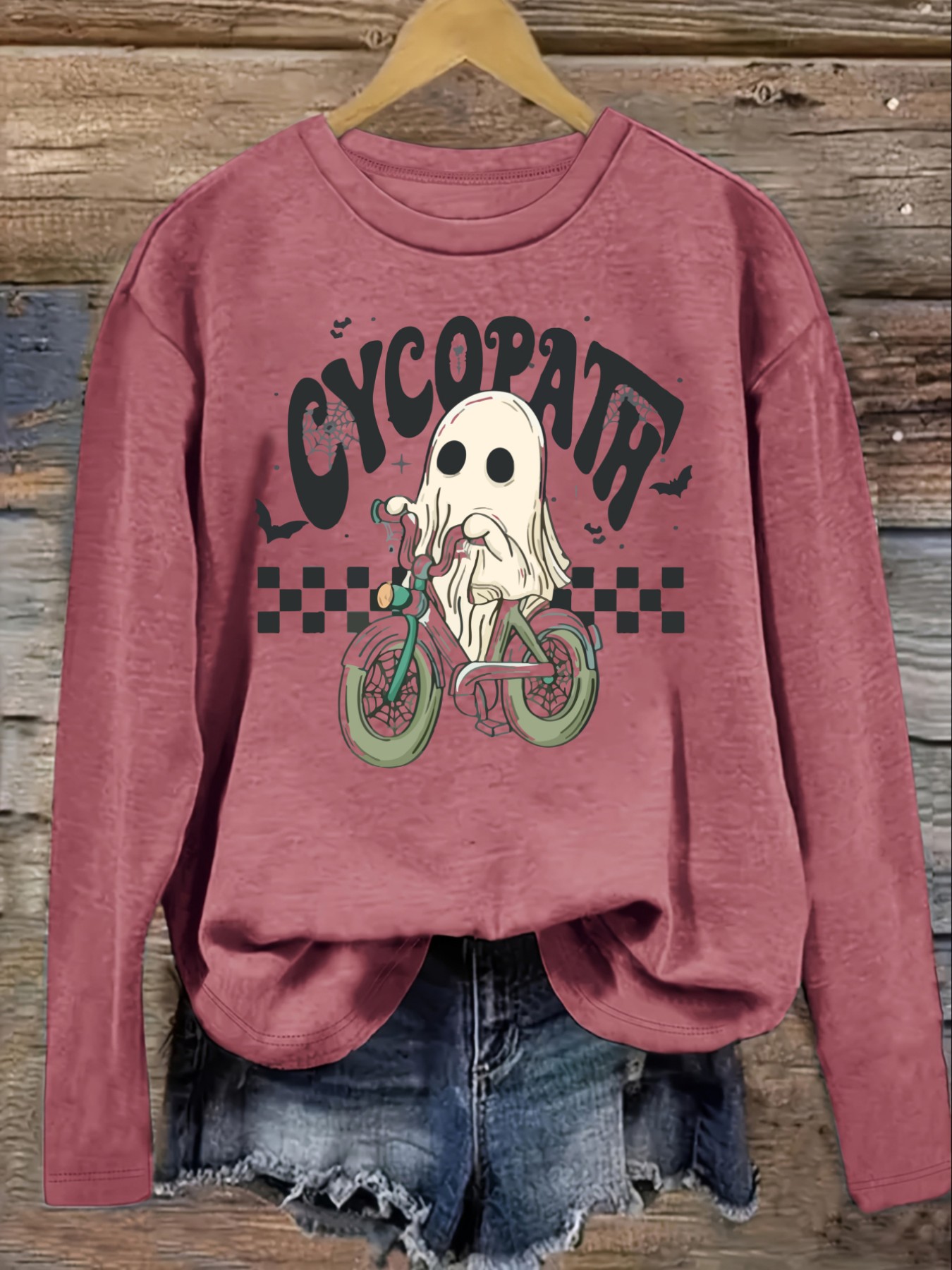 Women's Casual Long Sleeve Cre - Halloween Costume Adult ulasan dan harga