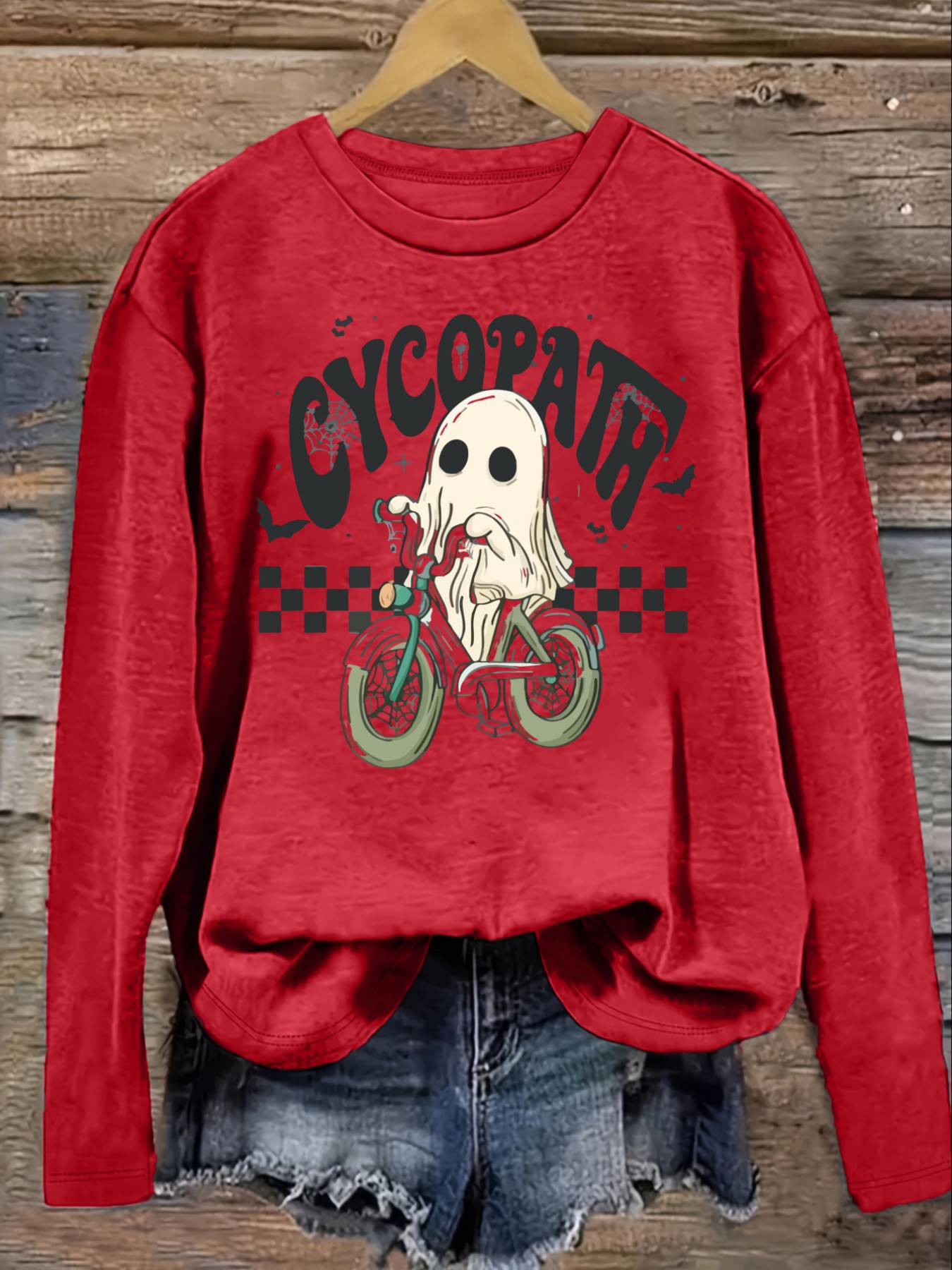 Women's Casual Long Sleeve Cre - Halloween Costume Adult ulasan dan harga