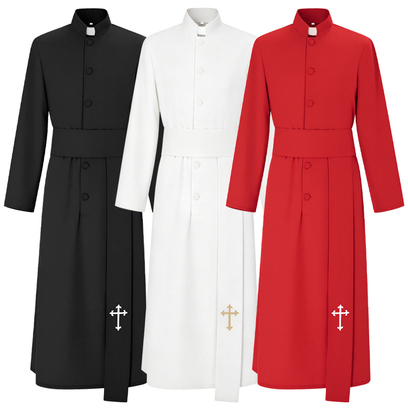 Medieval Priest Costume White  - Halloween Costume Adult ulasan dan harga