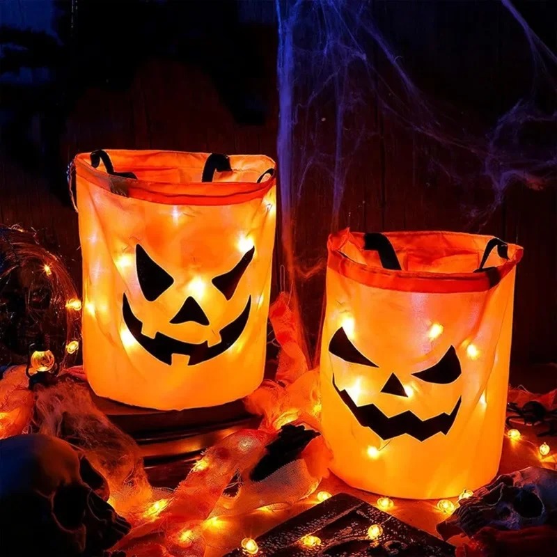 1-10PC LED Halloween Pumpkin B - Halloween Pumpkin Decor Led ulasan dan harga