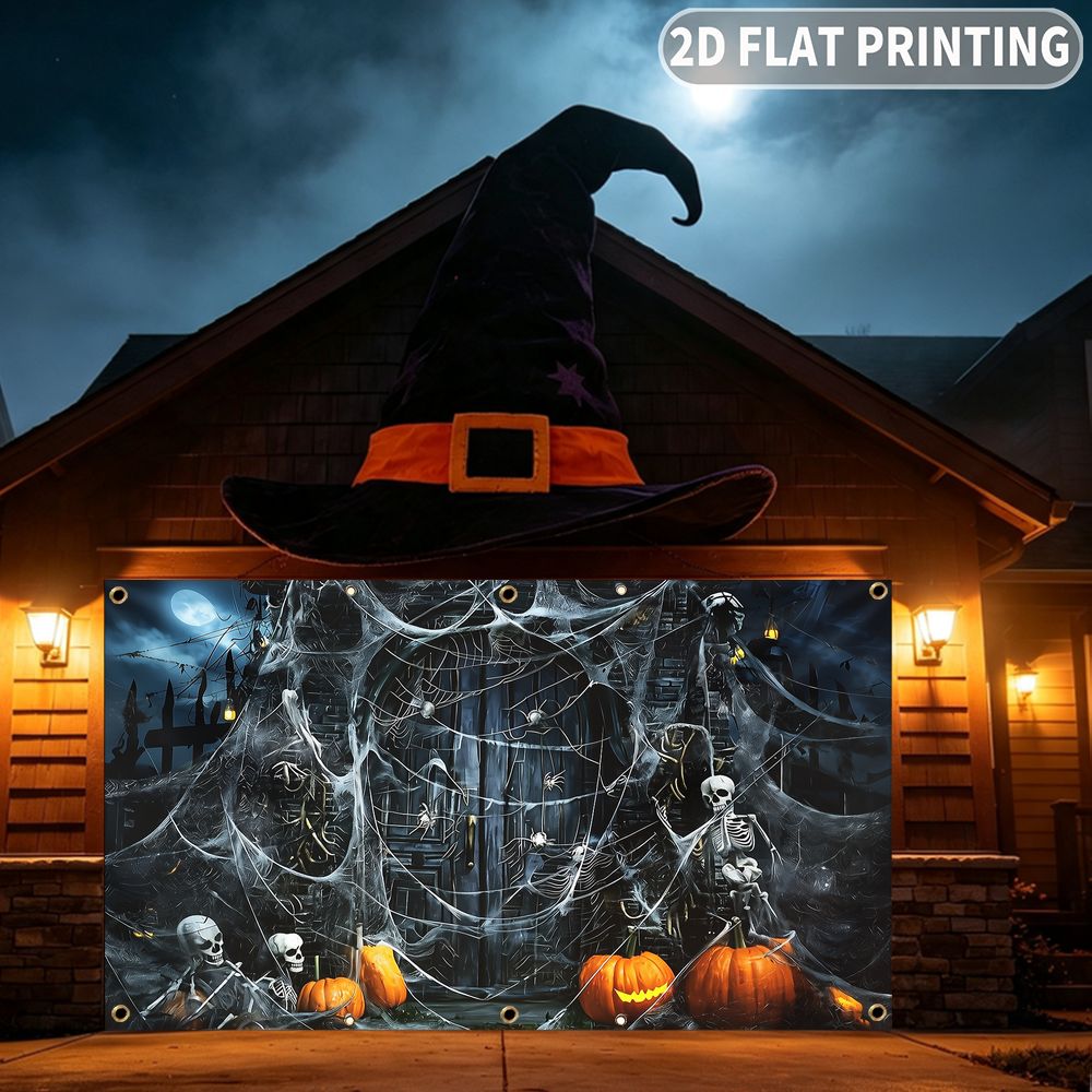 1pc 2D FLAT Halloween Party Ga - Spider Web Halloween Decoration ulasan dan harga