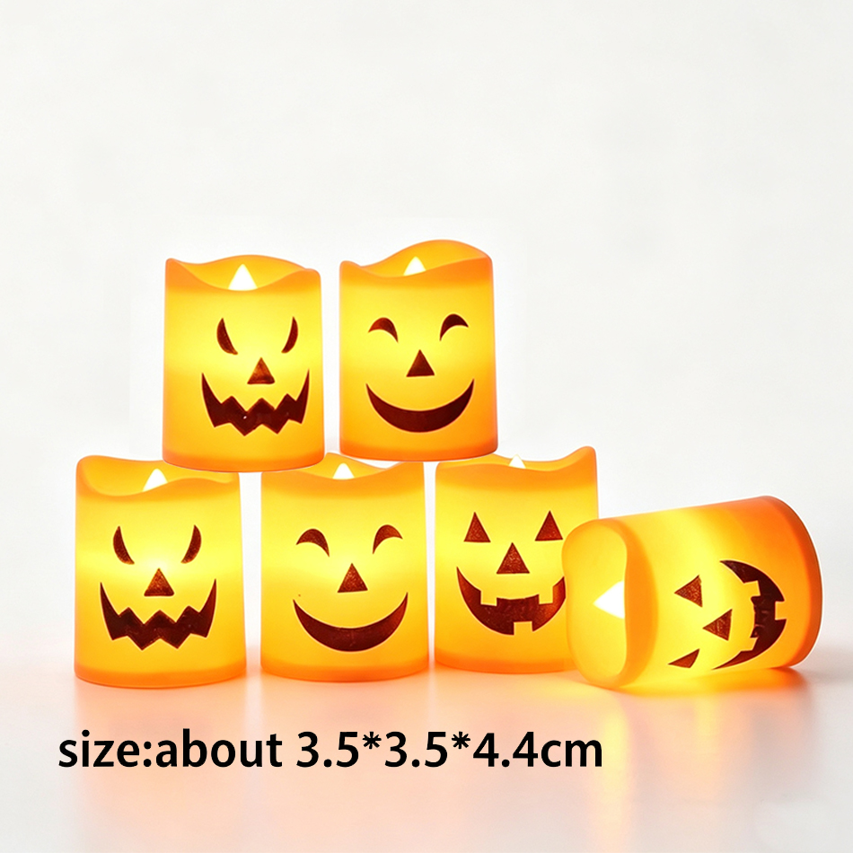 LED Pumpkin Lamp Warm Light Ja - Pumpkin Lantern Halloween ulasan dan harga