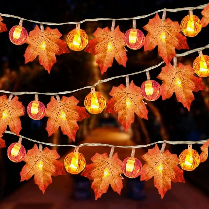59/118in Halloween Pumpkin Map - Halloween Led String Lights Orange ulasan dan harga
