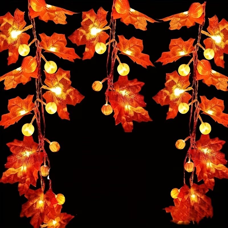 59/118in Halloween Pumpkin Map - Halloween Led String Lights Orange ulasan dan harga