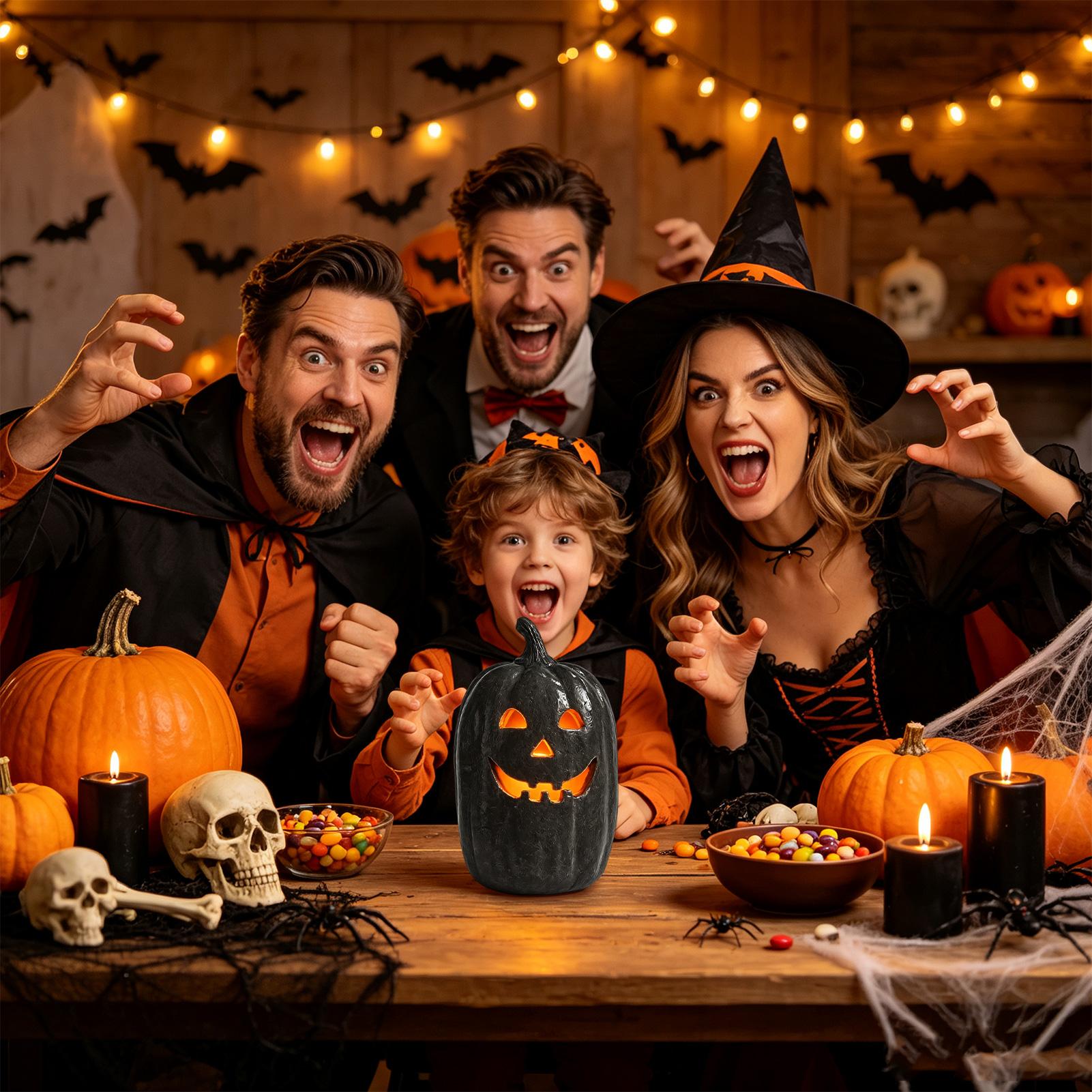Halloween Pumpkin Decor Resin  - Pumpkin Lantern Halloween ulasan dan harga